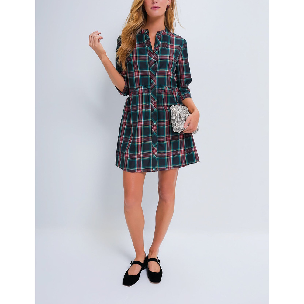 Tuckernuck Plaid Mini Dress - Green and Red
